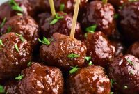 Grape Glazed Meatballs
