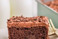 Gooey Chocolate Poke Cake