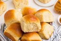 Warm Golden Dinner Rolls