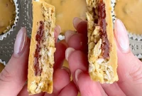 Peanut Butter and Jelly Baked Oat Muffins