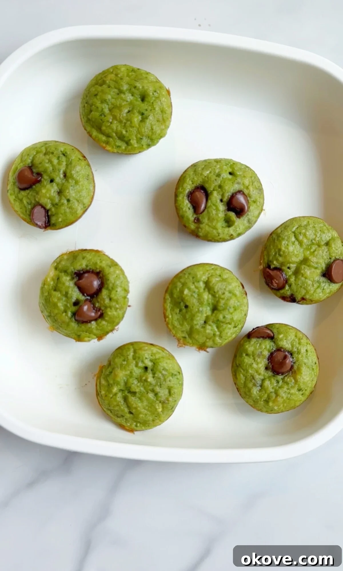 Happy Toddler Healthy Snack Solutions 5 Easy spinach muffins on a white plate