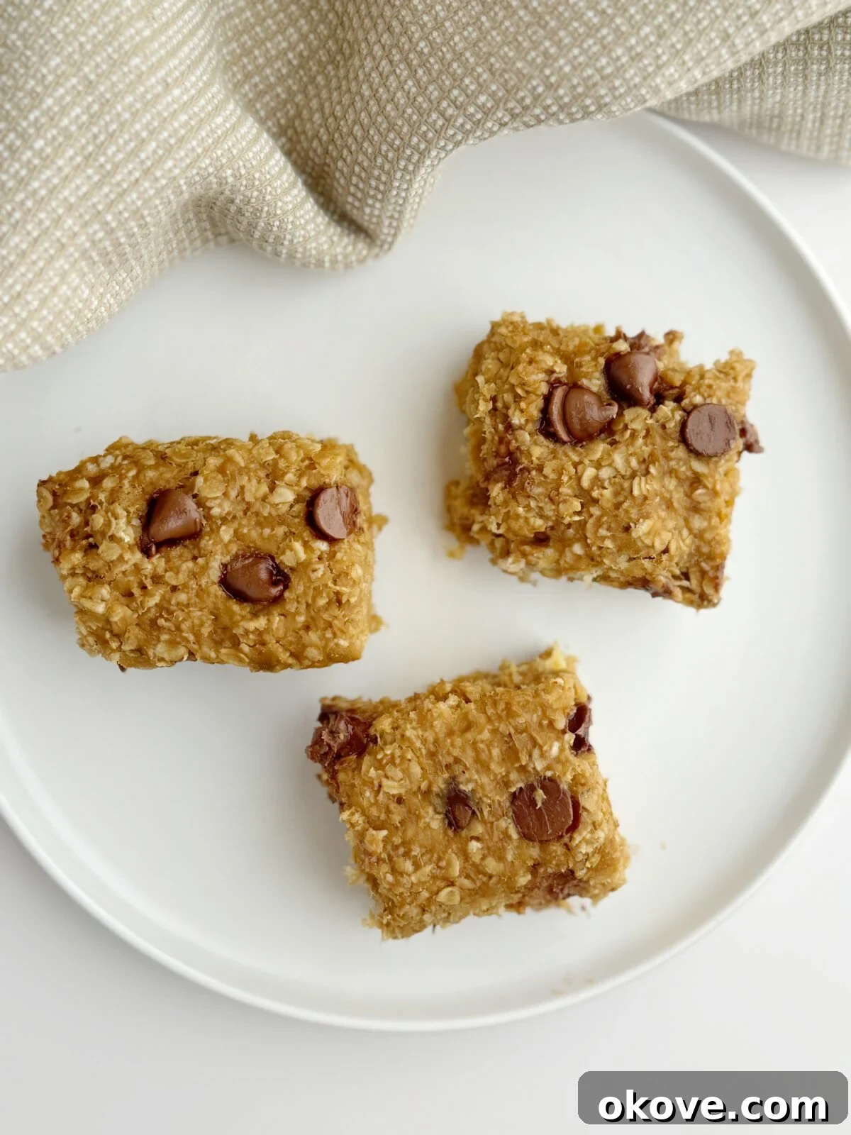 Happy Toddler Healthy Snack Solutions 6 Simple banana bars on a white plate