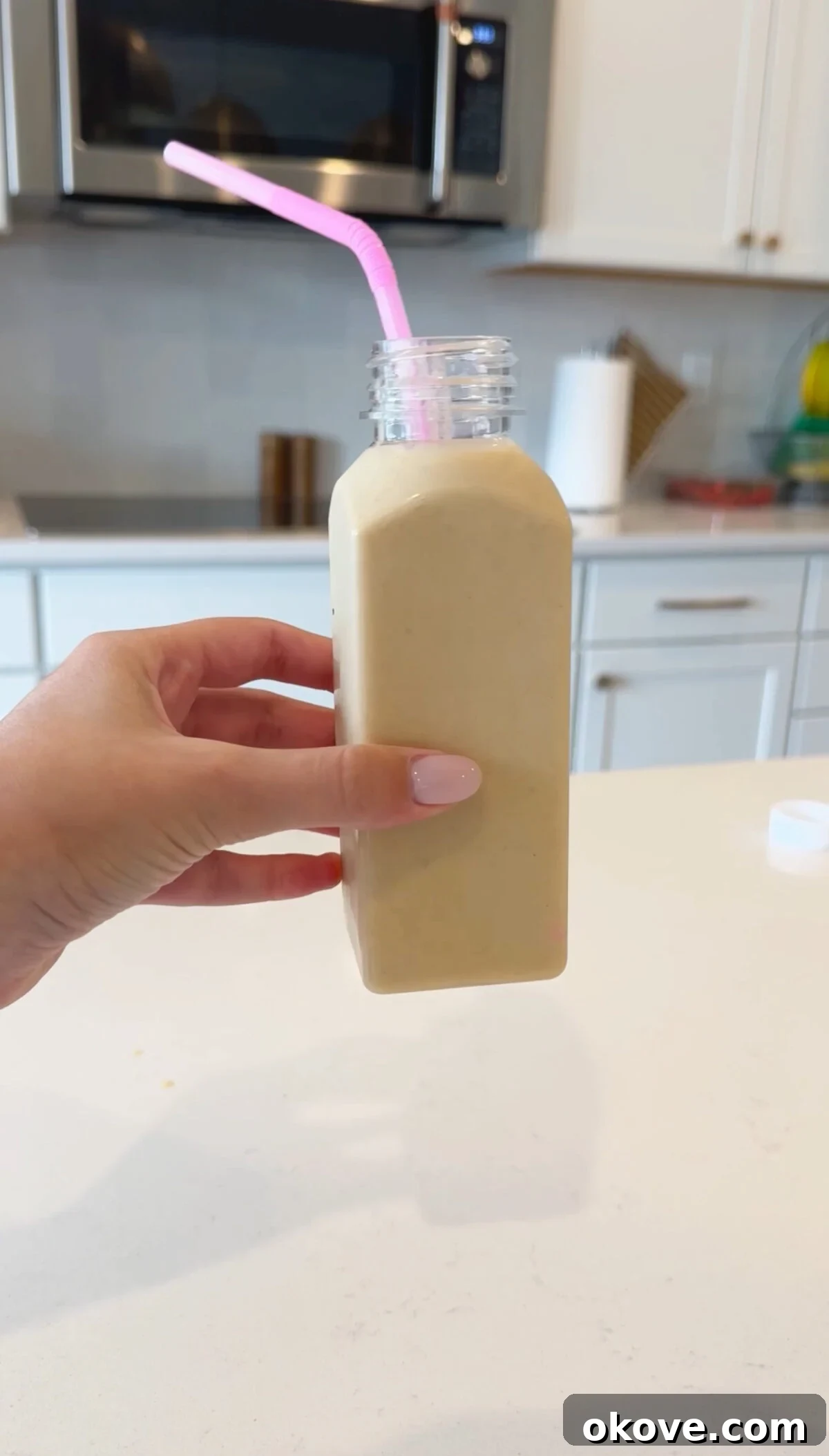 Dreamy Peanut Butter Banana Shake 2 Healthy peanut butter banana smoothie