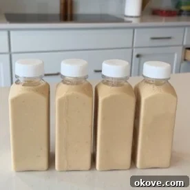 Healthy peanut butter banana smoothie