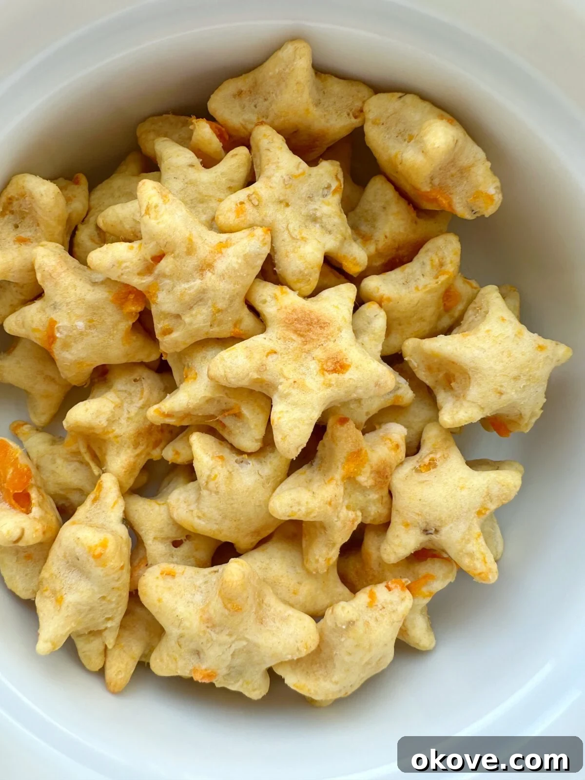 Autumn's Bounty for Little Ones: Pumpkin, Apple, Sweet Potato Recipes 17 sweet potato biscuit bites in a bowl