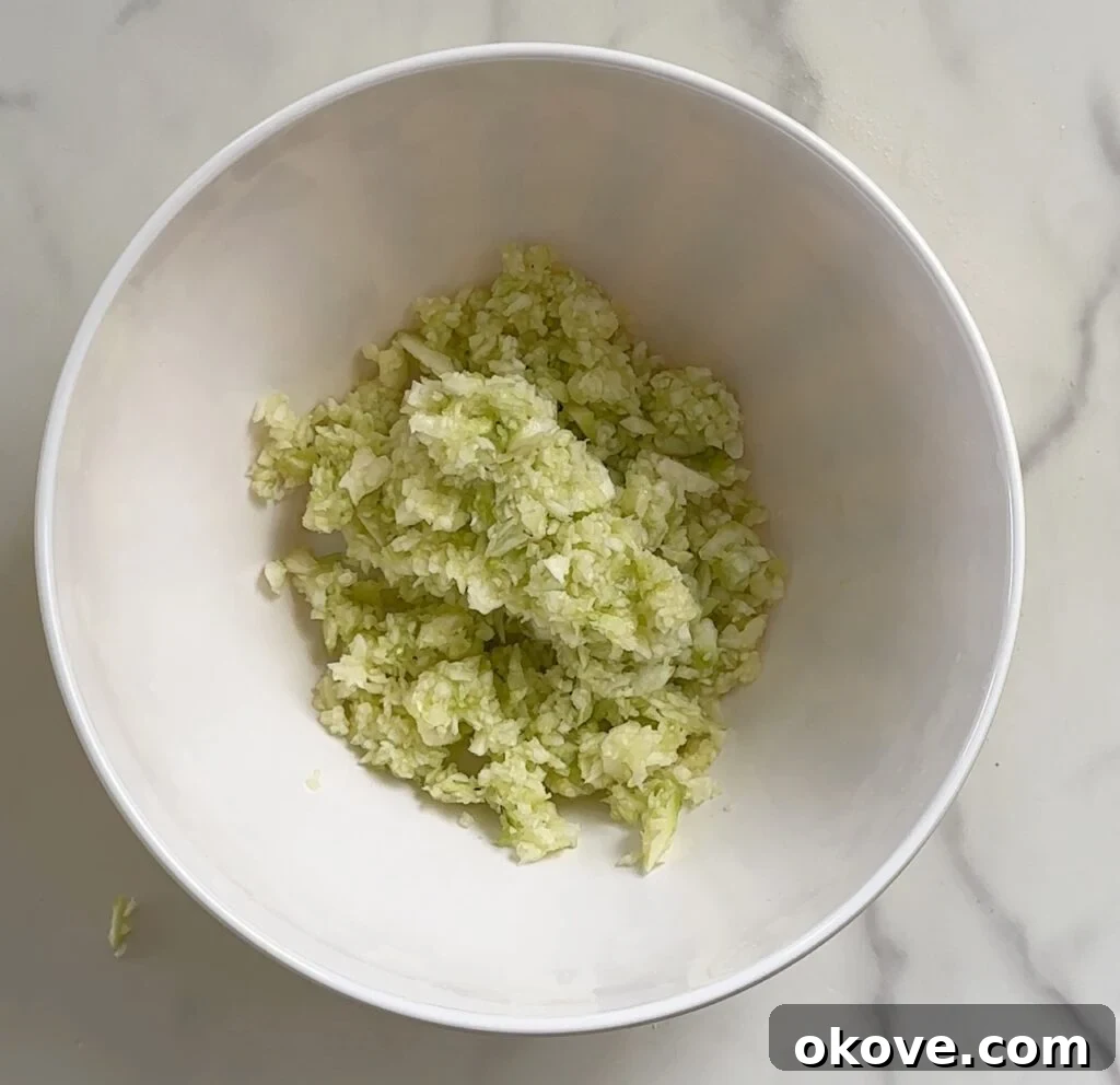 Crispy Parmesan Zucchini Bites 3 Fresh zucchini, panko breadcrumbs, grated parmesan cheese, a cracked egg, and a small pile of garlic powder in separate bowls, ready for combining.