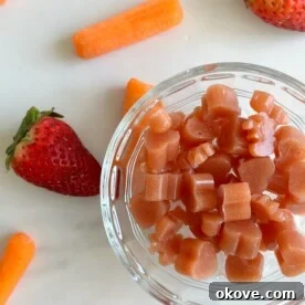 Veggie Fruit Snacks Tasty veggie fruit snacks in a clear bowl