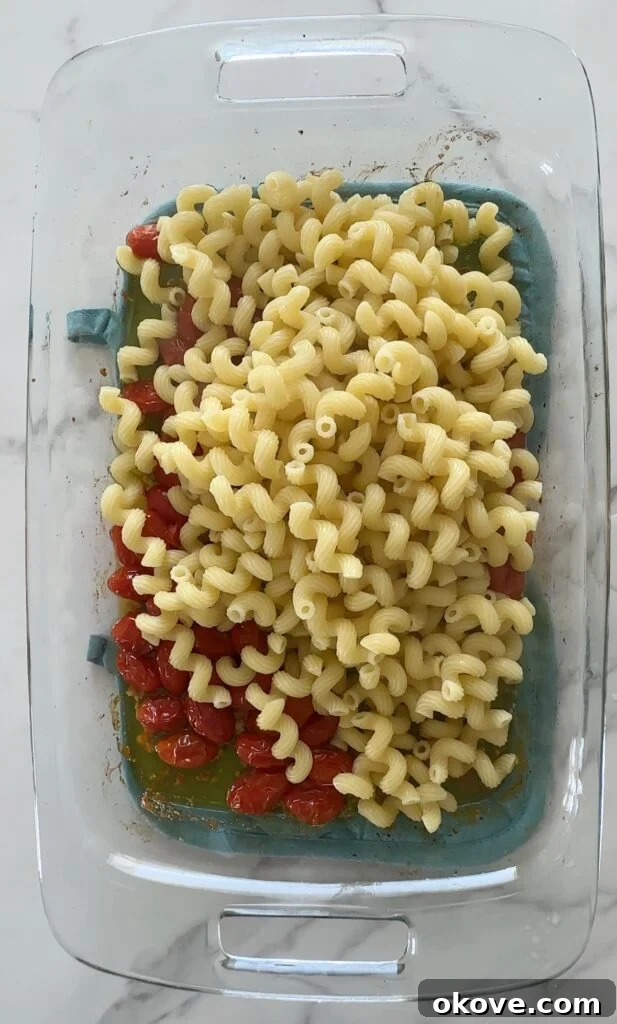 Warm Caprese Pasta Bake 5 img 7487 5
