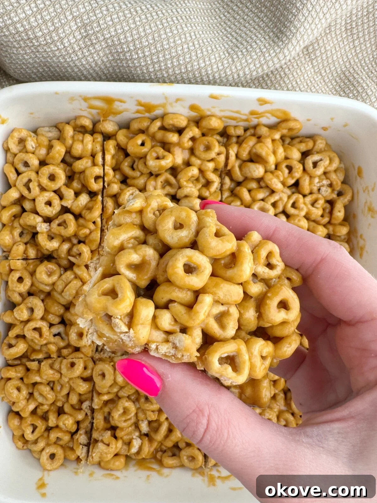 Grain Goodness On The Go 2 A pan of cereal bars
