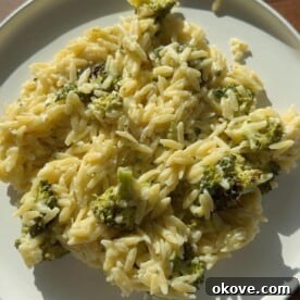 One-Pan Cheesy Broccoli Orzo