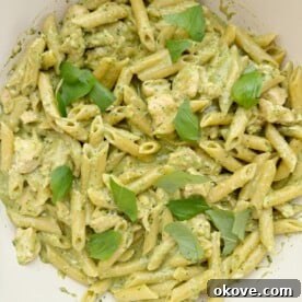 Creamy Pesto Chicken Pasta