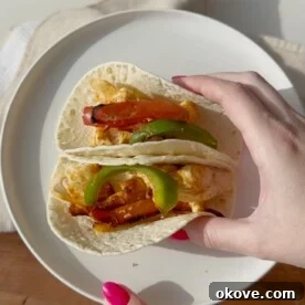 Delicious Air Fryer Chicken Fajitas on a plate