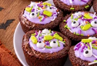 Witch’s Cauldron Brownies for Halloween Parties