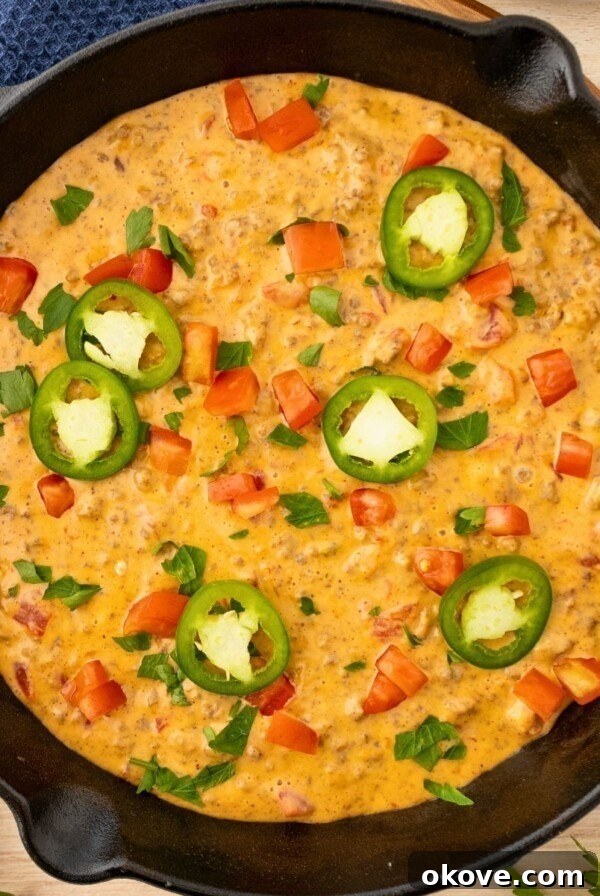 Game-Day Football Cookies: Recipes and Decorating Ideas 13 Cheesy dip topped with tomatoes and jalapenos