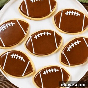Game-Day Football Cookies: Recipes and Decorating Ideas 15 Small image of decorated football cookie